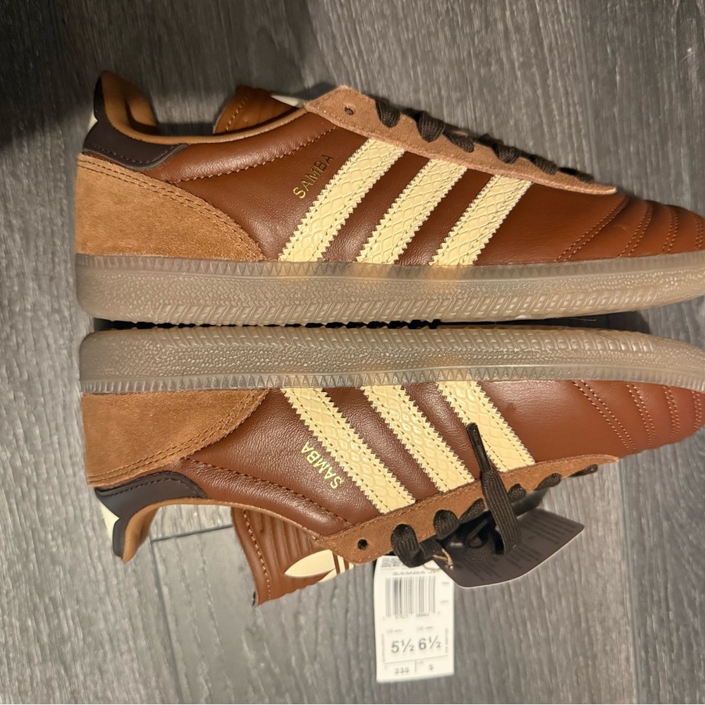 adidas Originals Brown and Cream Sneakers - Picture 12 of 15